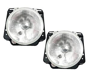 HZ-DESIGN 1 Lot Phares Phare H4 des Deux Côtés Convient Gauche et Droite Lumax Compatible Avec Golf 2