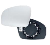 HZ-DESIGN Verre Miroir pour Rétroviseur Extérieur Verre Gauche Chauffée Compatible Avec Fabia II Roomster