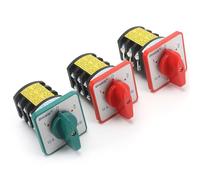 HZ5D-10/1.7 M05 M06 1.7KW 10A moteur à induction commutateur de transfert réversible deux tensions trois pôles commutateur à came universel(10A 1.7 M05 RED)