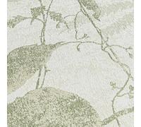 Hz62047-Horizon Arbre Feuille Crème Vert Métallique Galerie Papier Peint