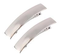 HZAOPZE 2 pcs Barrette géométrique bohème Barrette à Cheveux rectangulaire en métal à Cheveux Chunky Headclip Exagéré Chapeaux Accessoires Cheveux décoratifs Bijoux pour Femmes et Filles, Argent