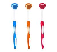 HZAOPZE 3 pcs grattoirs de Langue pour Lutter Contre la Mauvaise haleine pour Adulte, santé bucco-Dentaire Outils de Nettoyage d'hygiène bucco-Dentaire(Couleur aléatoire)