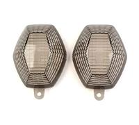 HZBHD Cache-lentille De Clignotant Moto pour Suzuki DL650, DL1000, VStrom, SFV 650, Gladius SV 650, 1000 N/S, DRZ 400E, 400S, 400SM Indicateurs De Tournage Clignotants(Fumée)
