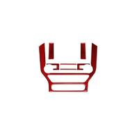 HZBHD Garniture De Console Centrale Pour Mustang GT 2015-2021, Cadre De Navigation GPS, Autocollant Pour Console Multimédia Bande décorative(ROUGE,X1)