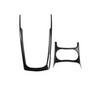 HZBHD Garniture De Console Centrale Pour Q5 2010-2017, Accoudoir, Levier De Vitesse, Cadre Décoratif, Garniture Intérieure Autocollante Bande décorative(NOIR 2)