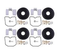 HZBHD Kit De Réparation Carburateur Moto 4 Pièces pour K&awasaki ZRX 1100 1200 1200R GPZ1100 Pièces Rechange Kit De Joints Flotteur Membrane Carburateurs Réparation Kit