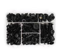 HZBHD Kit de vis Boulons De Carénage De Moto pour K&awasaki ZX7R ZX9R ZX10R ZX14R ZZR1400 GTR1400 Boulon De Pare-Brise Vis Écrou De Fixation Boulon de Pare-Brise(Noir)