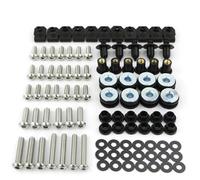 HZBHD Kit de vis Boulons De Carénage De Moto Vis Écrous Fixations De Carénage pour Y&amaha YZF R6 YZF-R6 2003 2004 2005 R6S 2006 2007 2008 2009 Boulon de Pare-Brise(Argent)
