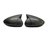 HZBHD Lot De 2 Coques De Rétroviseur Extérieur Pour FIAT Pour TIPO Pour EGEA 2015-2022 Coques De Rétroviseur Extérieur Avec Klaxon Rétroviseur Coque(Aspect carbone)