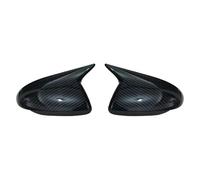 HZBHD Lot De 2 Coques De Rétroviseur Extérieur Pour Hyundai Pour Accent Pour Solaris I30 2017-2022 Coque De Rétroviseur Latéral Rétroviseur Coque(Aspect carbone,1)