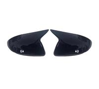 HZBHD Lot De 2 Coques De Rétroviseur Extérieur Pour Hyundai Pour Accent Pour Solaris I30 2017-2022 Coque De Rétroviseur Latéral Rétroviseur Coque(Noir brillant,1)