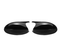 HZBHD Paire De Coques Rétroviseurs Extérieurs Pour BMW Série 1 Et 3 E81, E82, E87, E88, E90, E91, E92, E93 (2005-2013) Coques Extérieurs Rétroviseur Coque(Glossy Black2)
