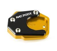 HZBHD Plaque D'extension De Béquille Latérale pour Moto pour H&Onda NC700S/X NC700 S NC700X 2012-2015 Coussin de béquille(Or,Petit)