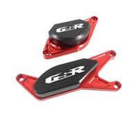HZBHD Protection De Cadre De Moto, Protection De Carter De Stator Moteur pour Suzuki GSR 750, GSR 750, GSR-750, GSR 400/600 Protection Contre Les Chutes(Rouge)