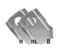 HZBHD Rehausseurs de Guidon Support De Pince De Barre De Rehaussement De Guidon De Moto, 3 Couleurs, 22mm 28mm, pour H&Onda NTV650 NTV 650 Deauville 700 Varadero 125(Argent,22 mm)