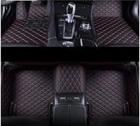 HZBHD Tapis De Sol en Cuir sur Mesure pour M-a&Can 2014-2023, Couverture Intégrale, Antidérapant, Accessoires Tapis De Sol Inodore Pliable(Noir Rouge)
