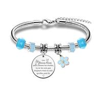 HZBLAZ Bracelet Personnalisé Cadeau D’Anniversaire NoëL Femmes Ados Retour à L’École Motivation Souvenir Appréciation Étoile Charme Amitié Souhaits L’Obtention Diplôme Accompagner Bijoux