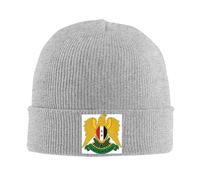HZCRAES Bonnets Tricotés pour Hommes Et Femmes avec Motif Armoiries De La Syrie, Bonnet Quotidien d'automne d'hiver, Cadeaux Unisexes Chauds pour Les Activités De Plein Air, Le Travail