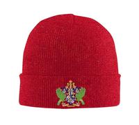 HZCRAES Bonnets Tricotés pour Hommes Et Femmes avec Motif Armoiries De Sainte-Lucie, Bonnet Quotidien d'automne d'hiver, Cadeaux Unisexes Chauds pour Les Activités De Plein Air, Le Travail