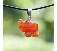 HZCVSG 5pc Agate Rouge à Main Animal de la Pierre du Soleil Luck Pendants Collier ''