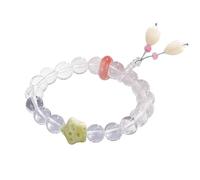 HZCVSG Bracelet à Quartz Clair étoile avec cratères Magnolia Tails Feng Shui Richesse de Richesse Chakra équilibrant yanyuan Anneau prospérité Bonheur