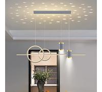 HZCVSG Chandelier de Nouvelles Créations Lumineuses à Pendants Japonais pour Intérieur Luxe Élégant, Cuisine, Zóne Salle à Manger Entrée - 50x50x6cm (20x20)