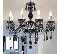 HZCVSG Chandelier Luxe Européen Crystallin pour Salle à Manger Restaurant Villa Hôtel Étage Elegant 6 Phares Duplex