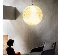 HZCVSG Creative 3D Printing Plafond Light Univers Planet Moon Hauteur Pendre réglable Chandelier Children's Tardif Gar Undier Restaurant Chambre Sallow