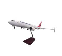 HZCVSG Diecast Airplanes 1:85 pour Les Avions en résine B737-800 Grand modèle d'avion avec Un Stand présentation (Pas de lumière)