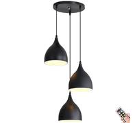 HZCVSG Fixtures: Pendant Light with Remote Control for Island Dining Room - No Wiring Needed (Color Options)