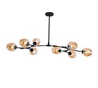 HZCVSG Lustres Nordiques Modernes en moléculaire, Spoutnik Branch Pendant Lampe Ajustement de Verre soufflé à la Main