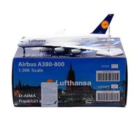 HZCVSG Replica 36cm Boutique Scale Aircraft répliques 1/200 Lufthansa pour A380 D-Aaima Die-Cast Models Airplane Model (Flap)