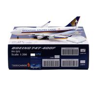 HZCVSG Replica Aircraft Models 35cm Boutique Civil Airliner 1/200 pour Singapore Airlines for Boeing B747-400F d'avions à l'échelle 9V-SFI Modèle de l'avion (Flap)