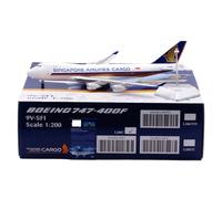 HZCVSG Replica Aircraft Models 35cm Boutique Civil Airliner 1/200 pour Singapore Airlines for Boeing B747-400F Modèle d'avions à échelle de l'échelle 9V-SI-SI (régulière)