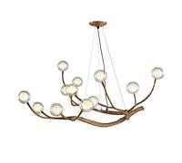 HZCVSG Rétro Chandelier en Plastique avec Ballon de Verre Lumière pour Salle à Manger, Salle de Bain, Salon Balcon
