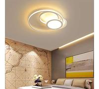 HZCVSG Tableau Lumineux Suspendu avec télécommande pour Salon, Chambre Salle à Manger - Chandelier en Plastique à Spirale Moderne Rond - idéal pour Le Couloir