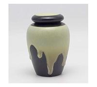 HZCVSG Urne de crémation pour Les Cendres Urne funéraire pour Les Cendres Adultes Animaux de Compagnie ， Petites Urnes humaines ， Keepsake en céramiques Faites à la Main ， Urne funéraire à la Maison