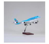 HZCVSG Vintage Classics Aircraft for Korean Air 747 B747 Airline Civil Modèle Airline Model Light Gear Gear Plane Model 47cm 1/160 Avion (sans lumière)