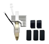 HzdaDeve 0.6MM Hotend en céramique pour Centauri Carbon Print Head Extruder Kit Hot End Dispenseur de chaleur en acier durci Buse en laiton avec couvercle en silicone 2PK supplémentaire et brosses 2PK