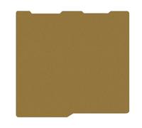 Hzdadeve 256x268mm pour anycubic Kobra 3 / Combo/ACE pro feuille d'acier à ressort flexible double face Texturé feuille de lit accessoires d'imprimante 3D remplacement (or)
