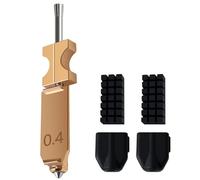 HzdaDeve Kit Hotend amélioré de 0,4 mm pour Flashforge AD5X Buse à dégagement rapide pour extrudeuse, buse de chauffage, bloc de chauffage, tube de throat avec 2 couvercles en silicone et 2 brosses de