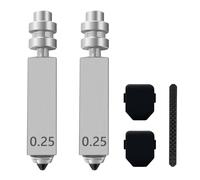 HzdaDeve Lot de 2 buses en acier trempé intégrées de 0,25 mm et couvercle en silicone 2 pièces pour Kobra X Combo Quick-Swap High Flow Throat Tube Buses Tête d'impression Kit extrudeuse Hot End Brosse
