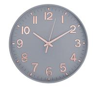 HZDHCLH Horloge Murale silencieuse de 30,5 cm sans tic-tac pour Salon, Chambre à Coucher, Cuisine, Bureau (Gris-Or Rose)…