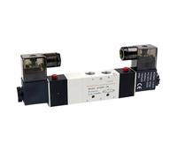 HZDXWXOJ Électrovanne pneumatique à Double Bobine, Orifice 1/8 1/4 24 V CC, 4 V 230 C/4 V 230 E/4 V 230 P-08, vanne de régulation 5/3 Voies(110v,4V230C-08)