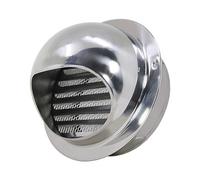 HZEPDVT Hotte d'extraction de Sortie d'air hémisphérique en Acier Inoxydable 304, Sortie d'air Frais, Boucle intégrée, hotte de Ventilation réglable, 1 pièce(130mm)