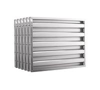 hzexun Filtre Hotte Extractrice 500 x 500,Filtre à Graisse Acier Inoxydable Pour Hotte, Extracteur D'air, Grille D'aération (Lot de 6,50cm*50cm)