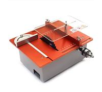 hzexun Mini Scie À Table 360W Petite Scie À Table pour L'artisanat Et Le Travail du Bois, Scie À Table Électrique Compacte Avec Double Moteur Lame De Scie Élévatrice Pour Le Polissage, La Coupe