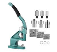 hzexun Oeillets Métalliques Kit,Presse à œillets 3 matrices avec 1500 Oeillets (Ø 6mm,10mm,12mm) pour rideaux en tissu, Bâches et Tissus