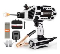 hzexun Poste à Souder,Machine à Souder Inverter IGBT 120A 220V, Machine à souder 4,6KW adaptée au fil de Soudage de 2,5~3,2mm,avec Brosse en acier,Porte-électrode,Pince de Soudage