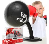 HZG Desktop Punching Bag, Stress Buster with Suction Cup for Office Table and Counters, Heavy Duty Stress Relief Ball, Desk Boxing Punch Ball, Funny Toys Punching Bag for Kids Coworkers and Friends